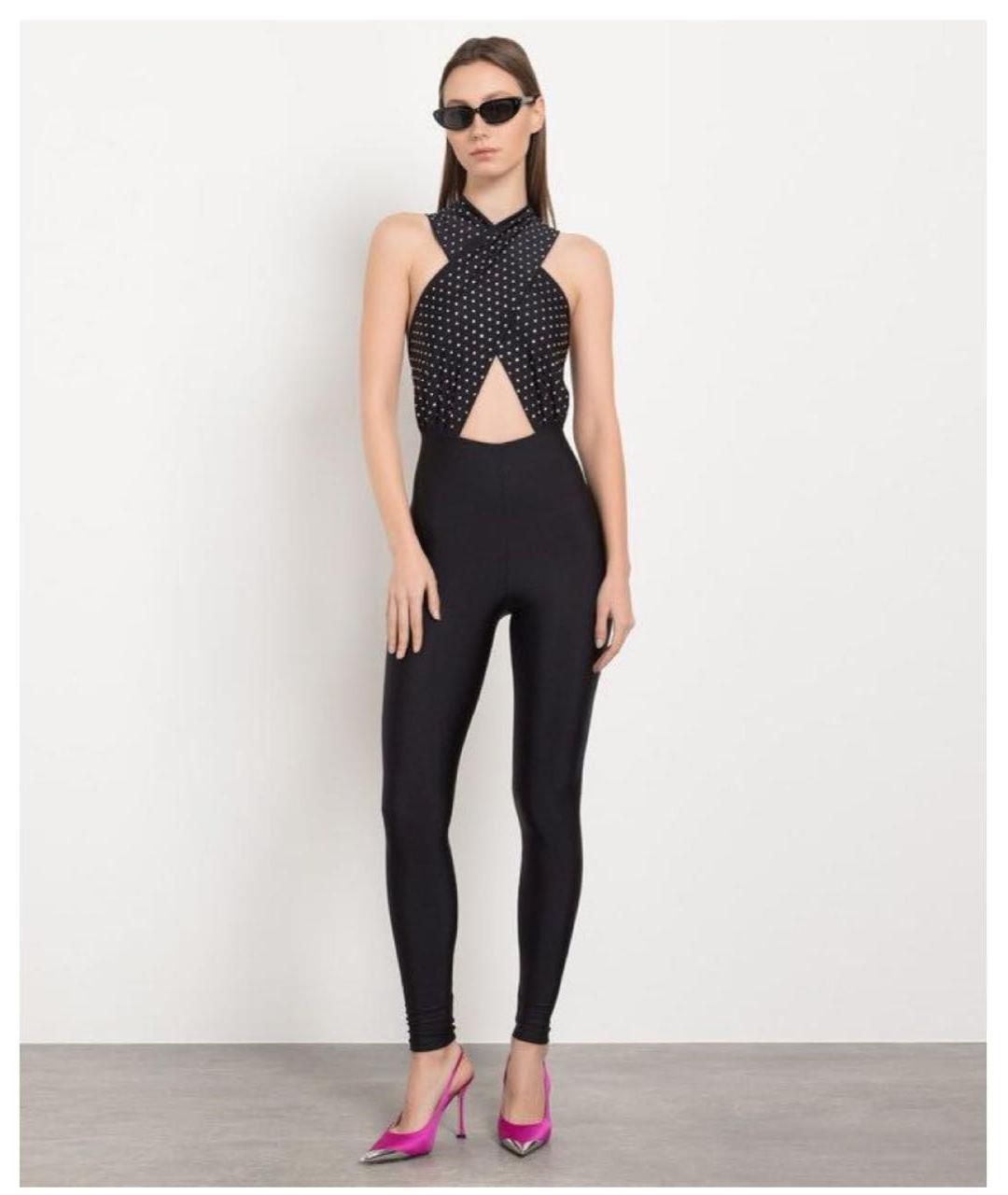 THE ANDAMANE Черный хлопковый комбинезон, фото 2