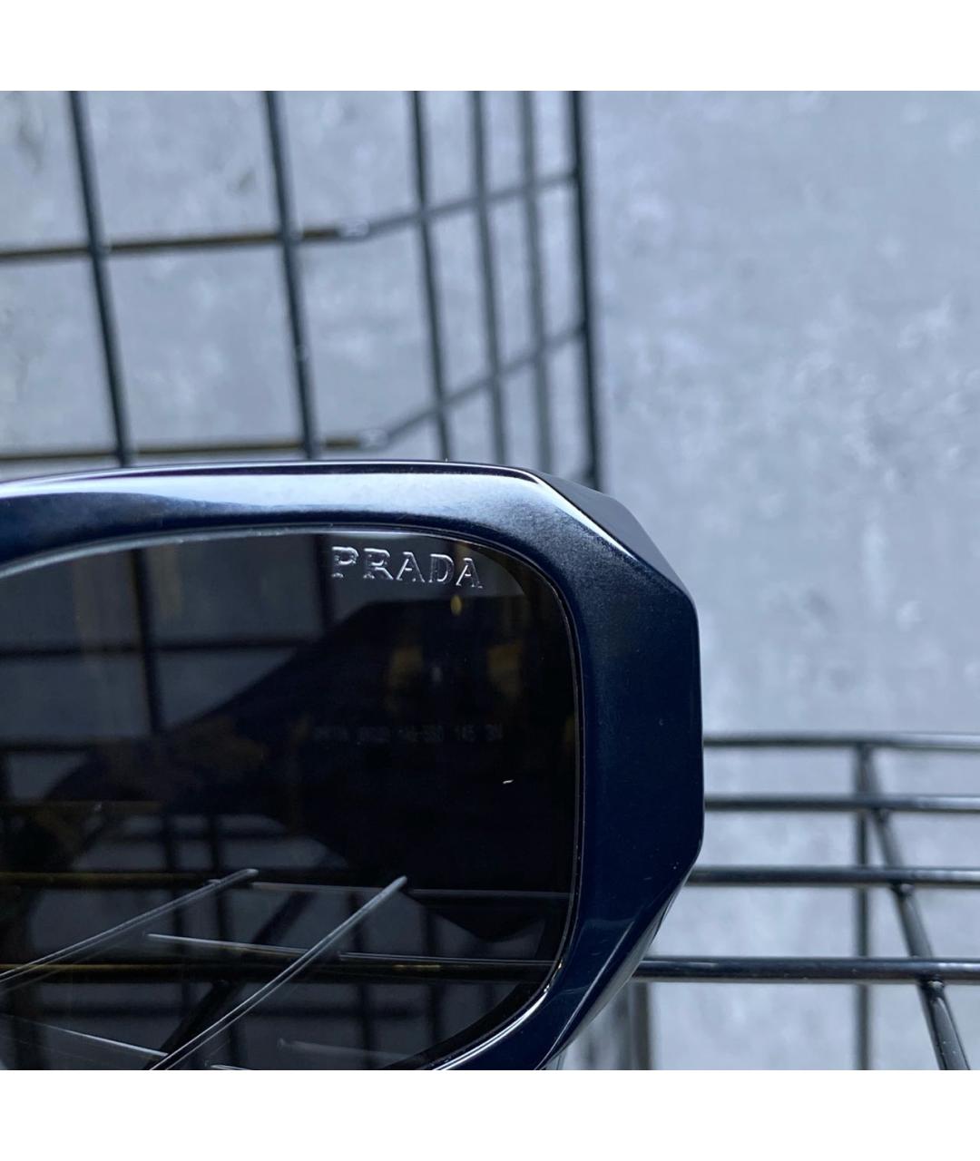 PRADA Черные пластиковые солнцезащитные очки, фото 7