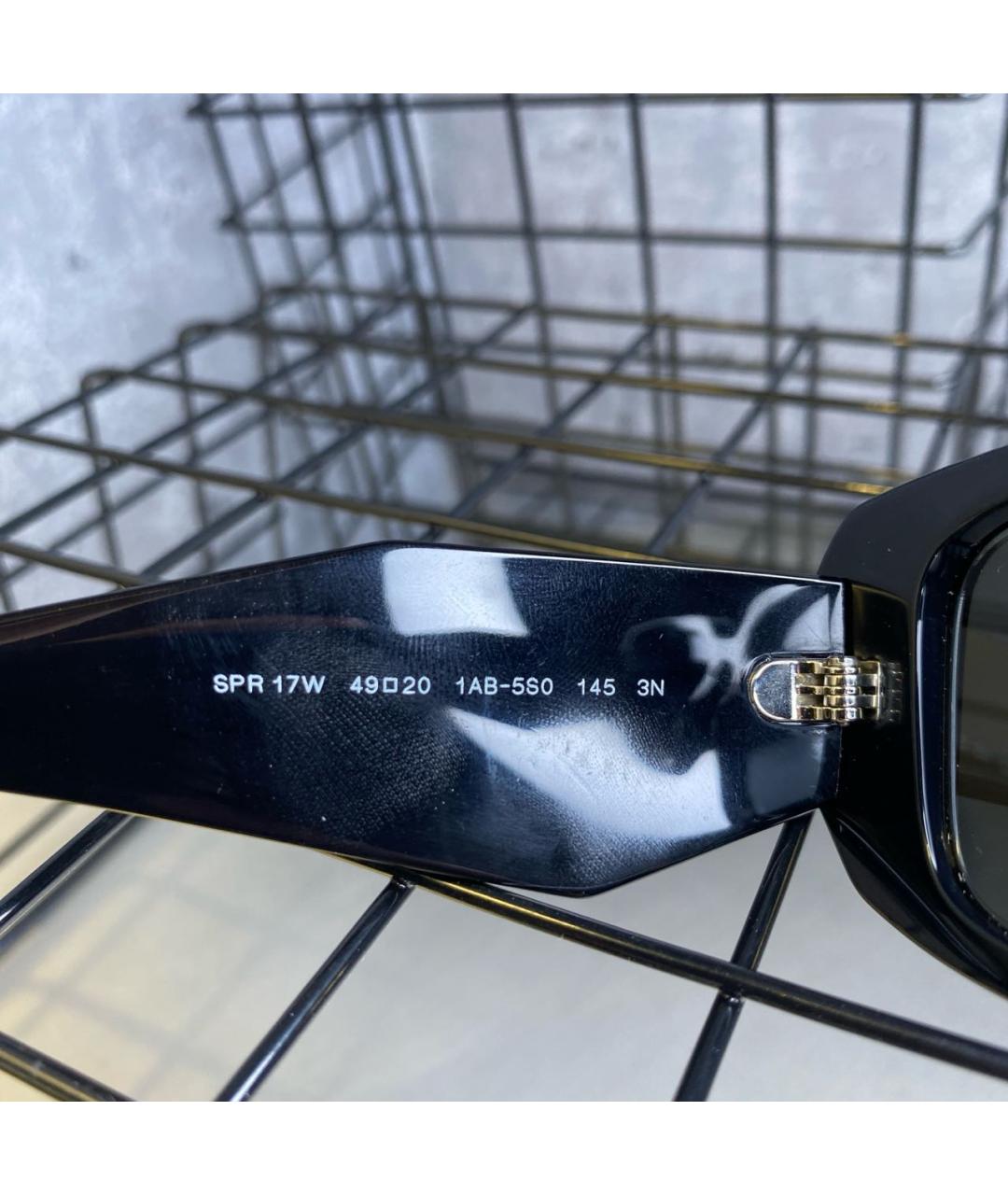 PRADA Черные пластиковые солнцезащитные очки, фото 6