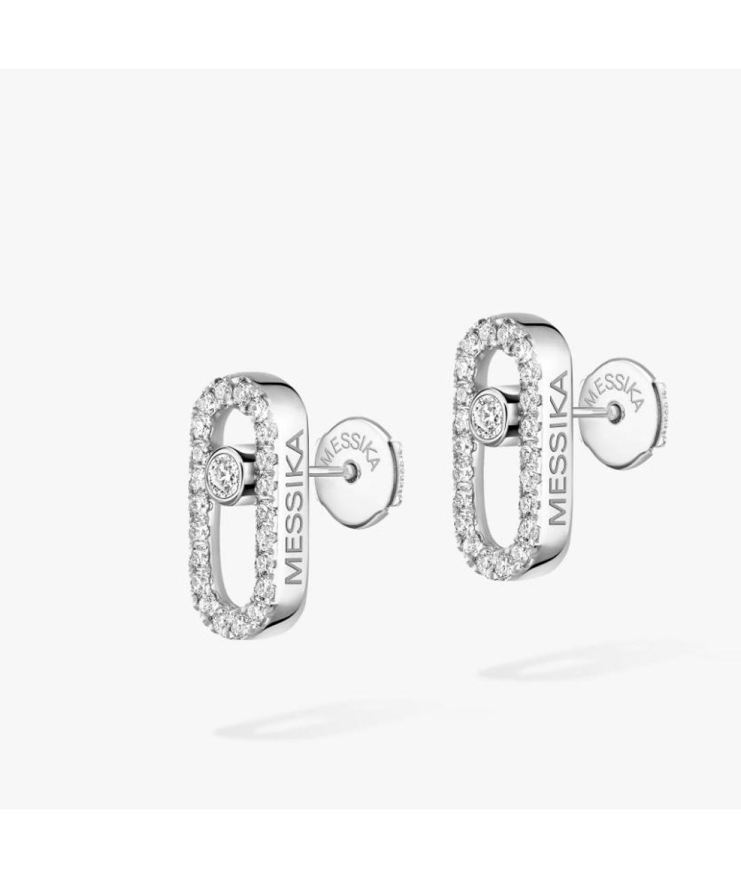 MESSIKA Серебряные серьги из белого золота, фото 2