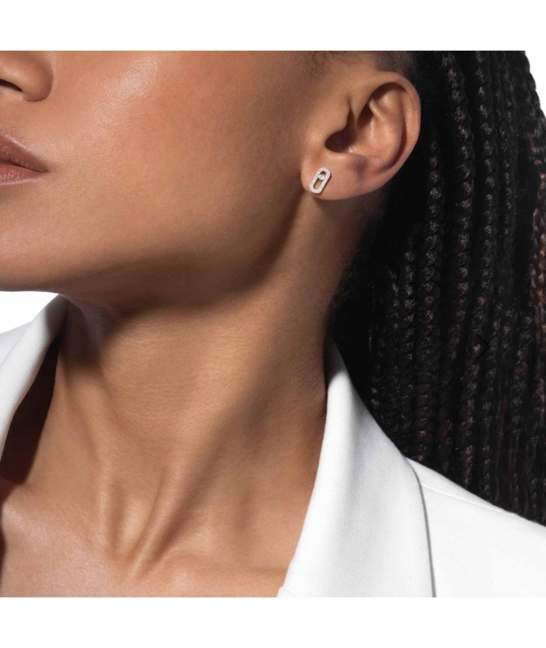 MESSIKA Серебряные серьги из белого золота, фото 3