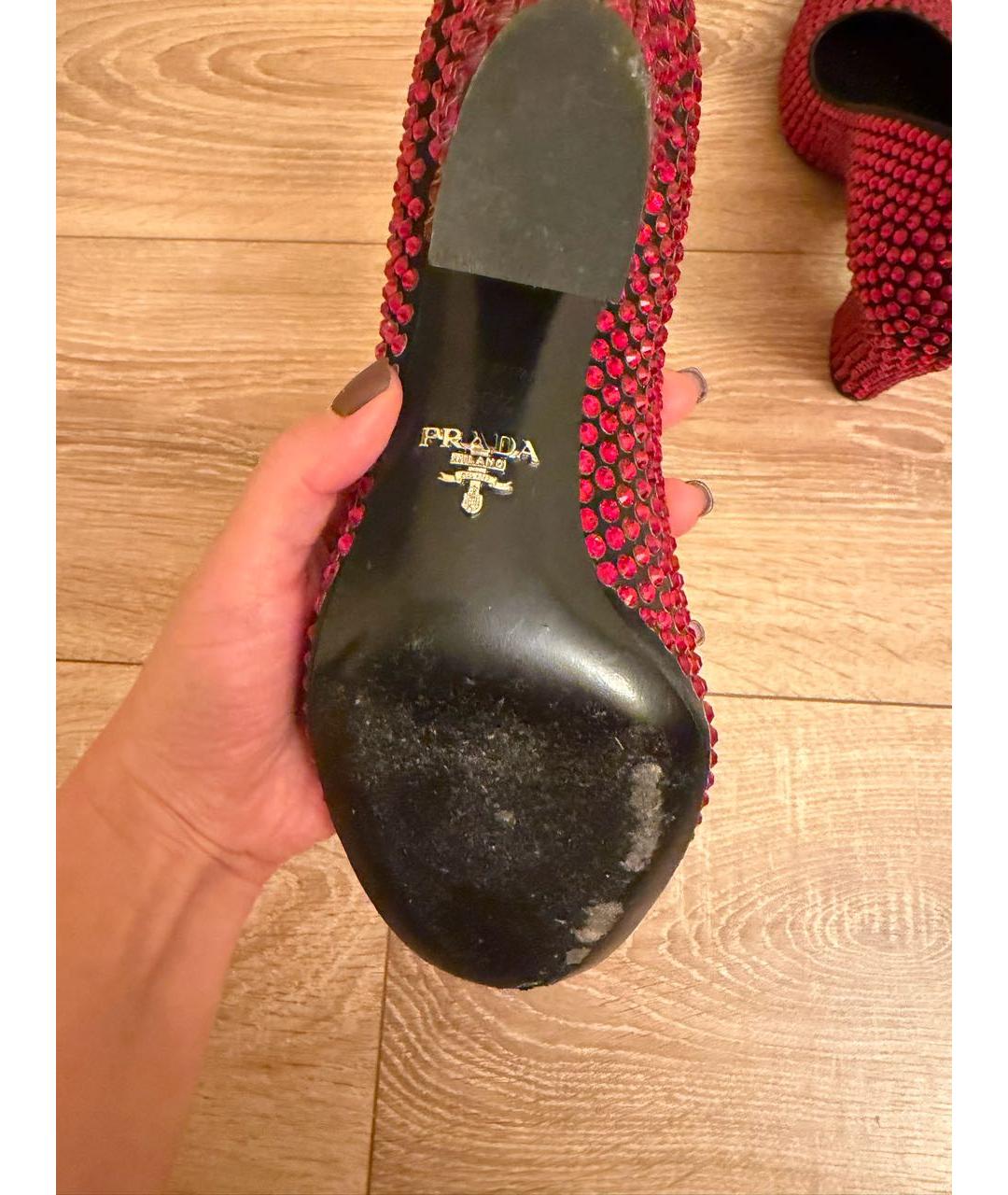 PRADA Красные туфли, фото 5