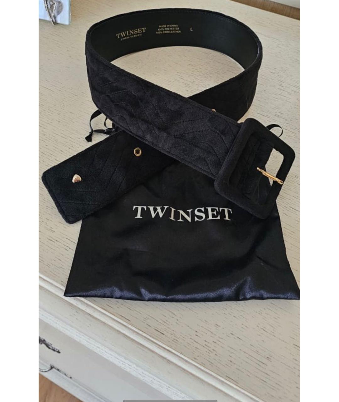 TWIN-SET Черный ремень, фото 3