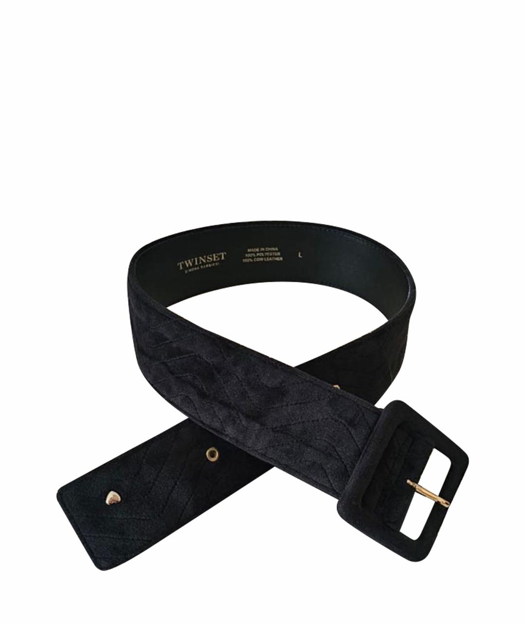 TWIN-SET Черный ремень, фото 1
