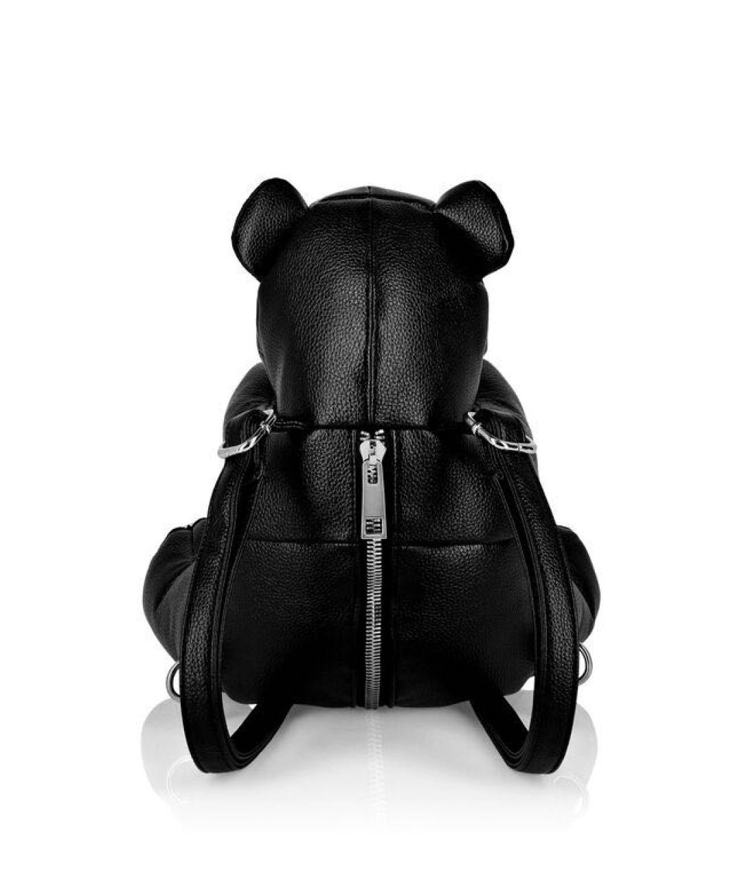 PHILIPP PLEIN Черный рюкзак из искусственной кожи, фото 3