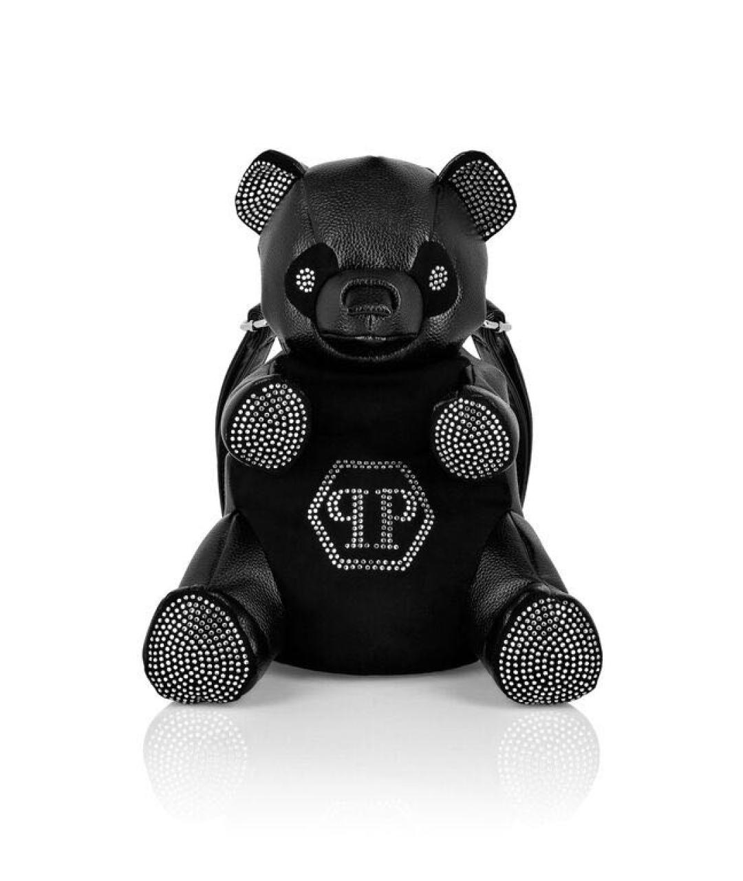 PHILIPP PLEIN Черный рюкзак из искусственной кожи, фото 6