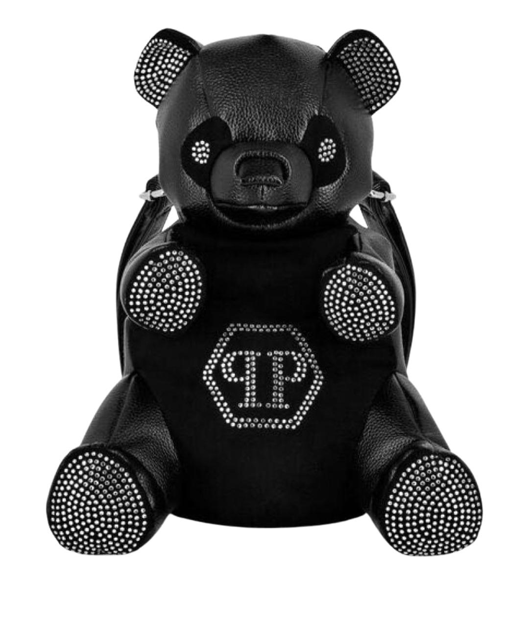 PHILIPP PLEIN Черный рюкзак из искусственной кожи, фото 1