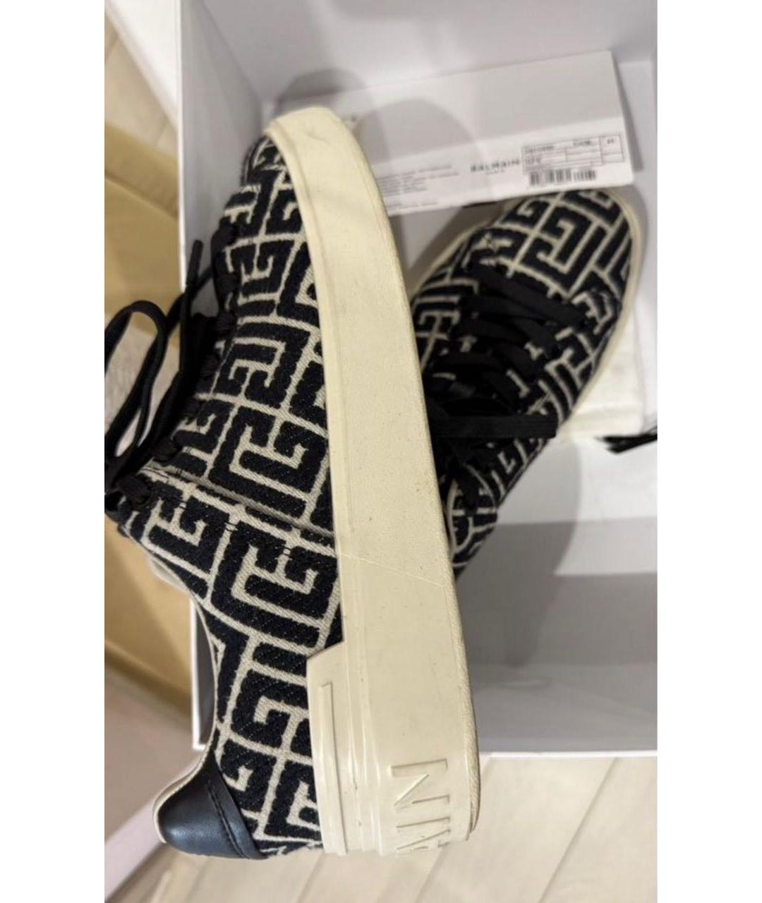 BALMAIN Мульти текстильные кеды, фото 5