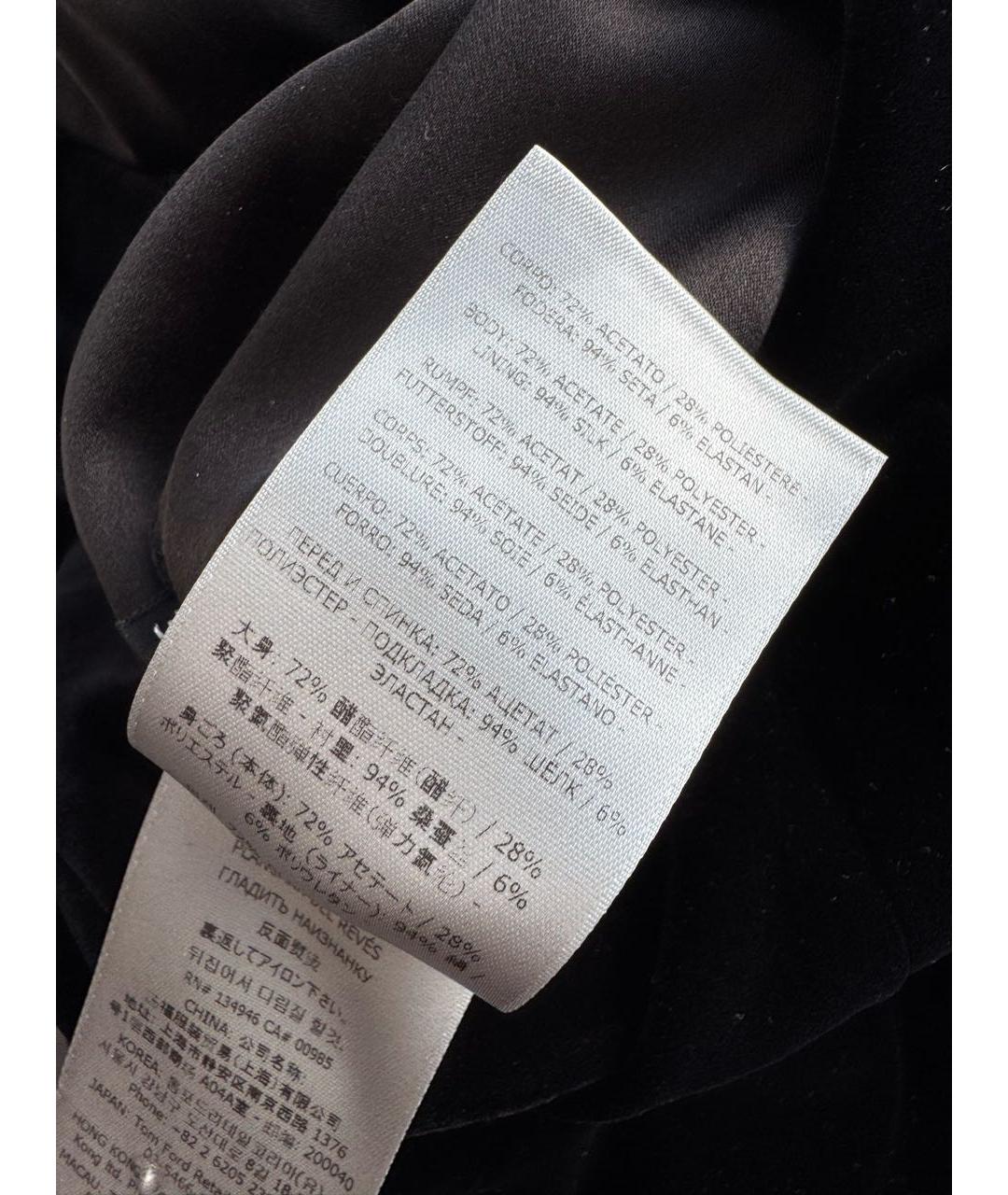 TOM FORD Черное бархатное вечернее платье, фото 6