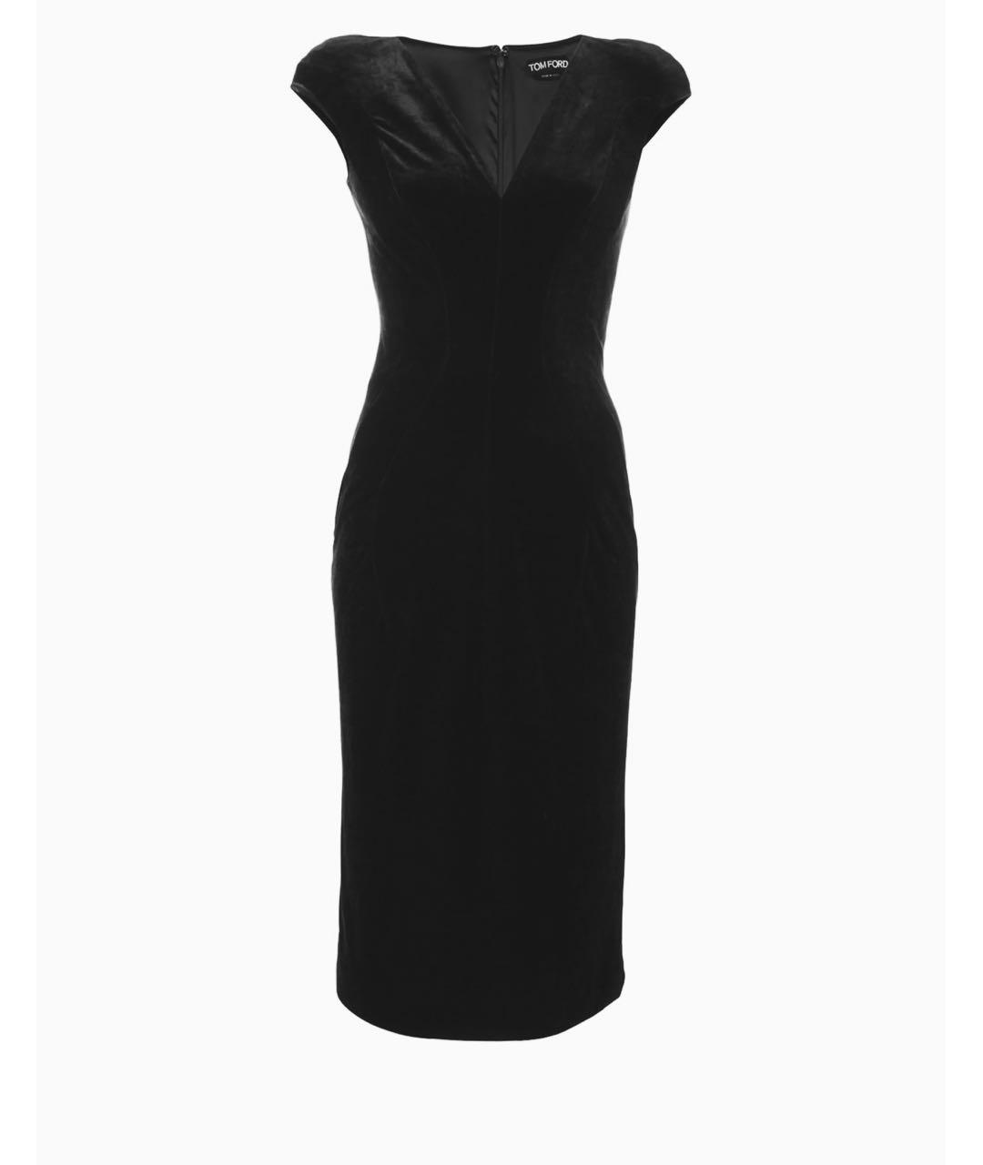 TOM FORD Черное бархатное вечернее платье, фото 7