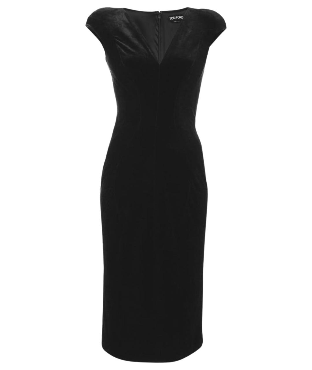 TOM FORD Черное бархатное вечернее платье, фото 1