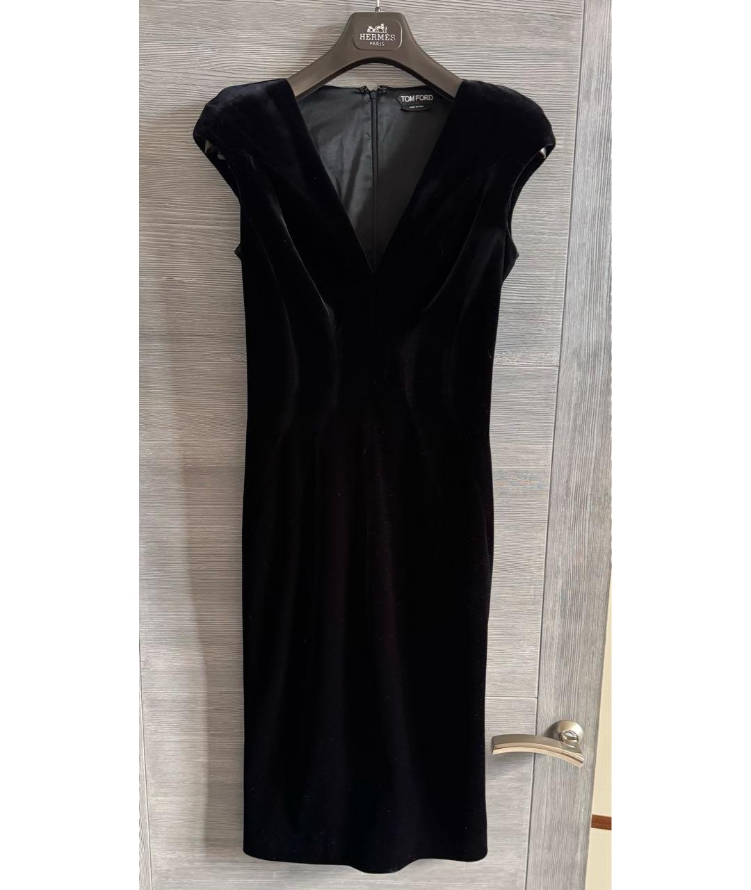 TOM FORD Черное бархатное вечернее платье, фото 5