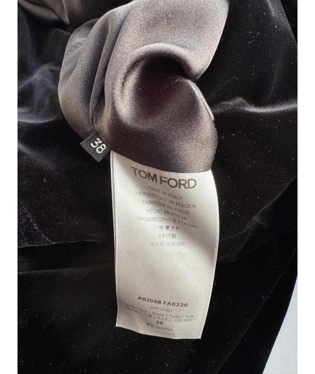 TOM FORD Черное бархатное вечернее платье, фото 4