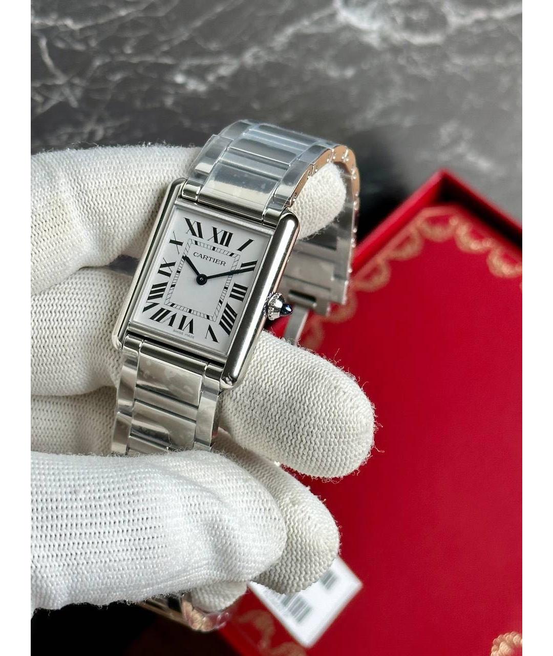 CARTIER Серебряные стальные часы, фото 7