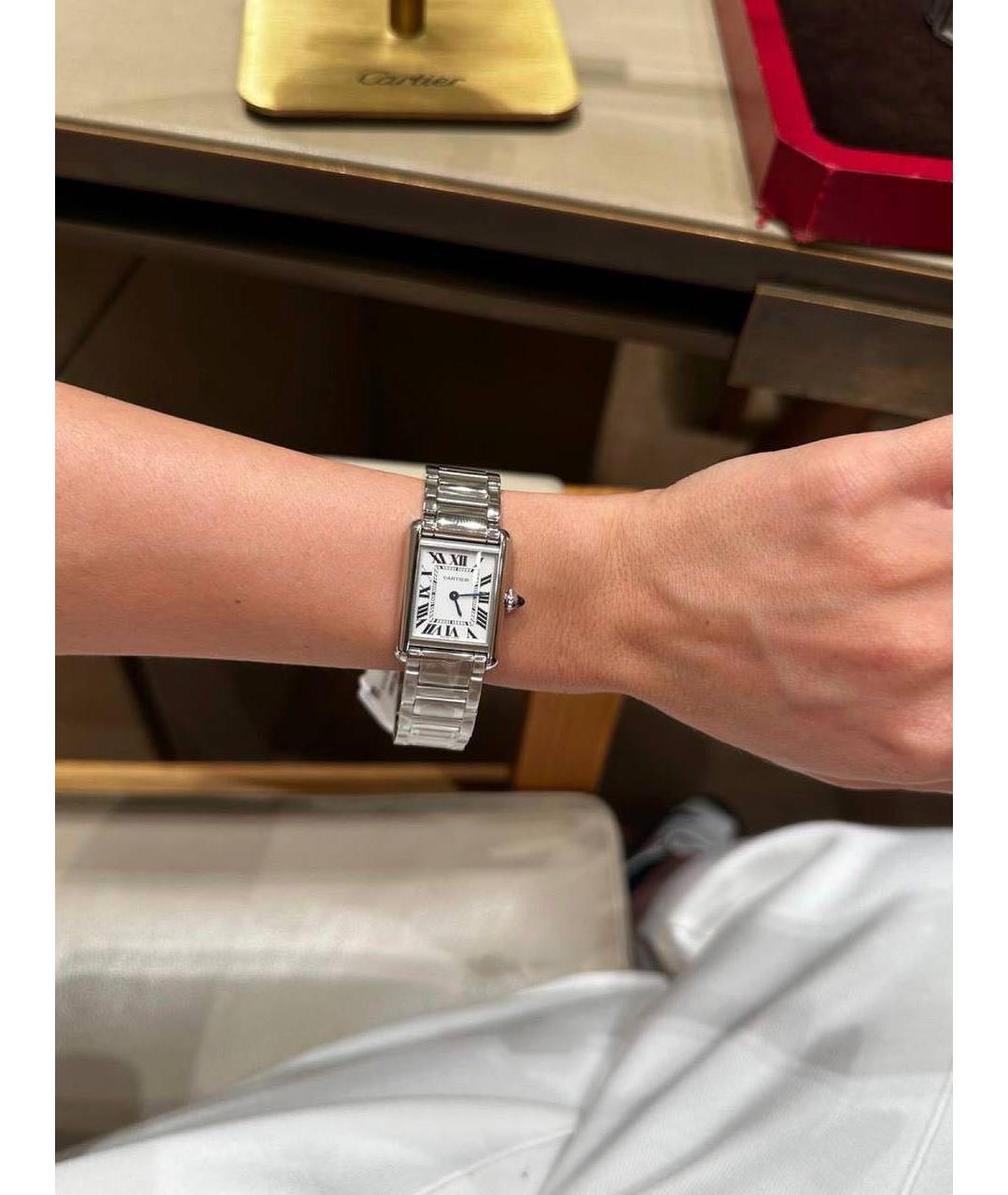 CARTIER Серебряные стальные часы, фото 8