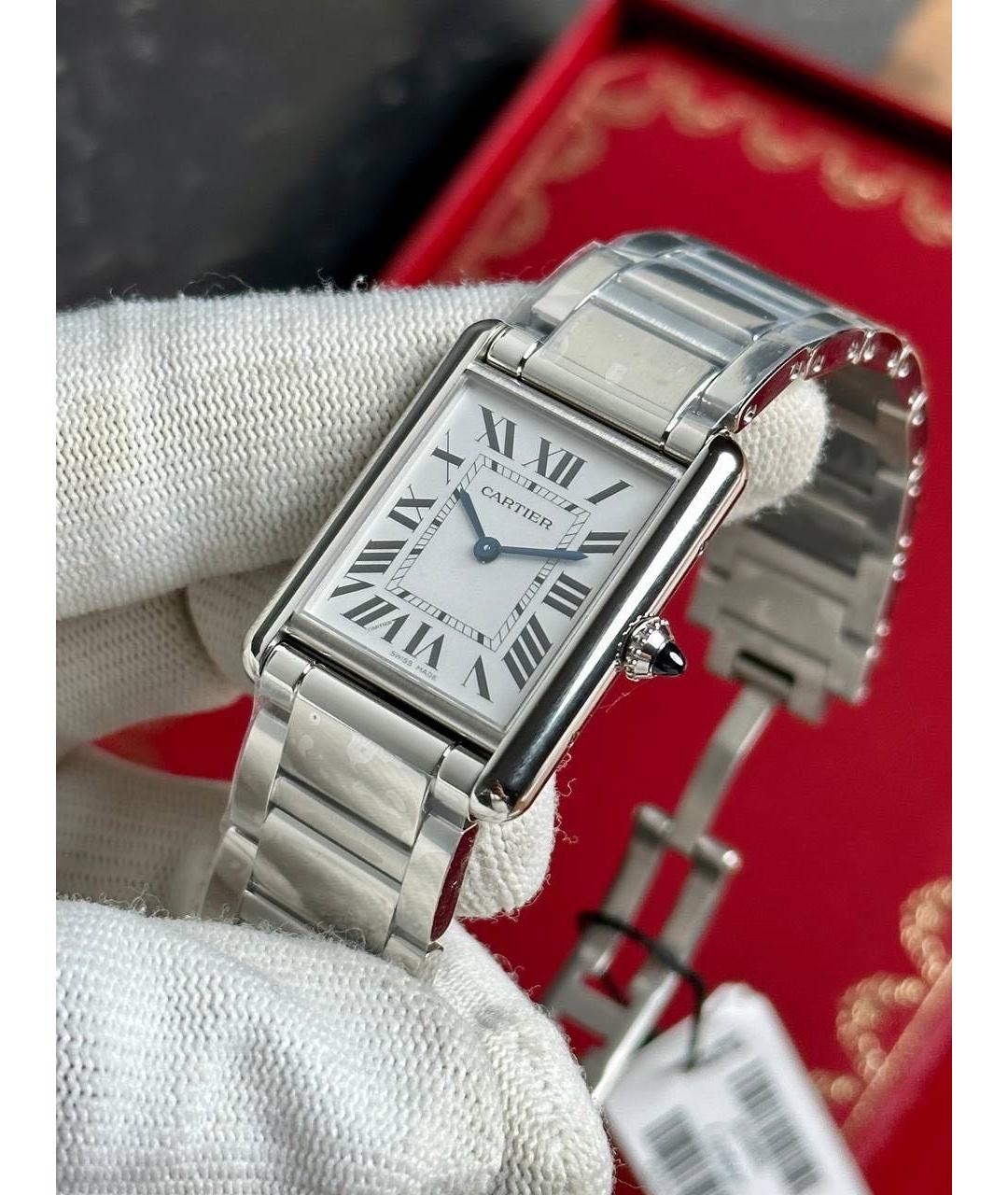 CARTIER Серебряные стальные часы, фото 3