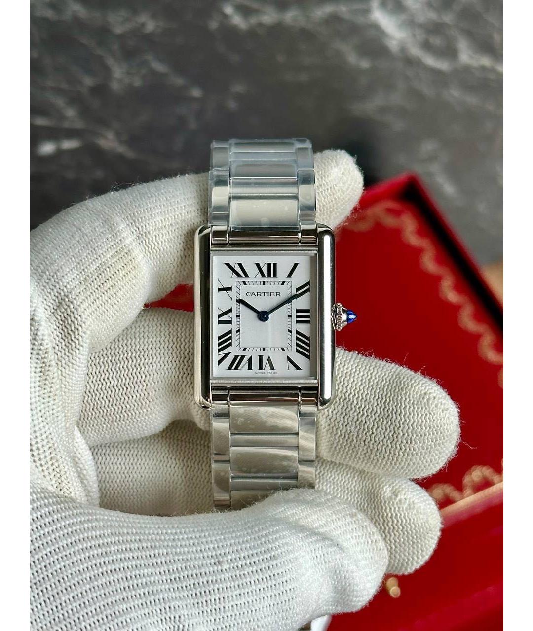 CARTIER Серебряные стальные часы, фото 2