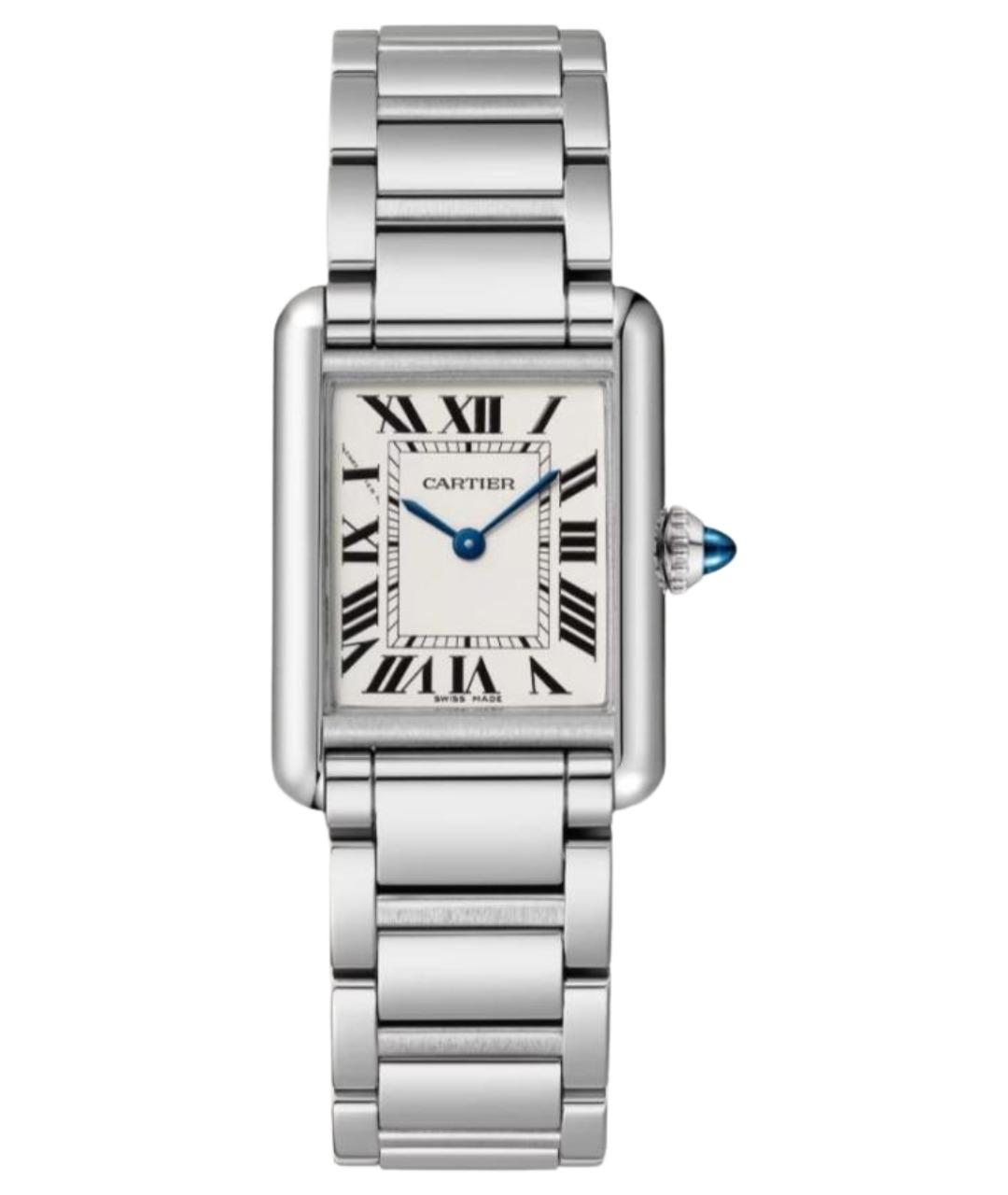 CARTIER Серебряные стальные часы, фото 1