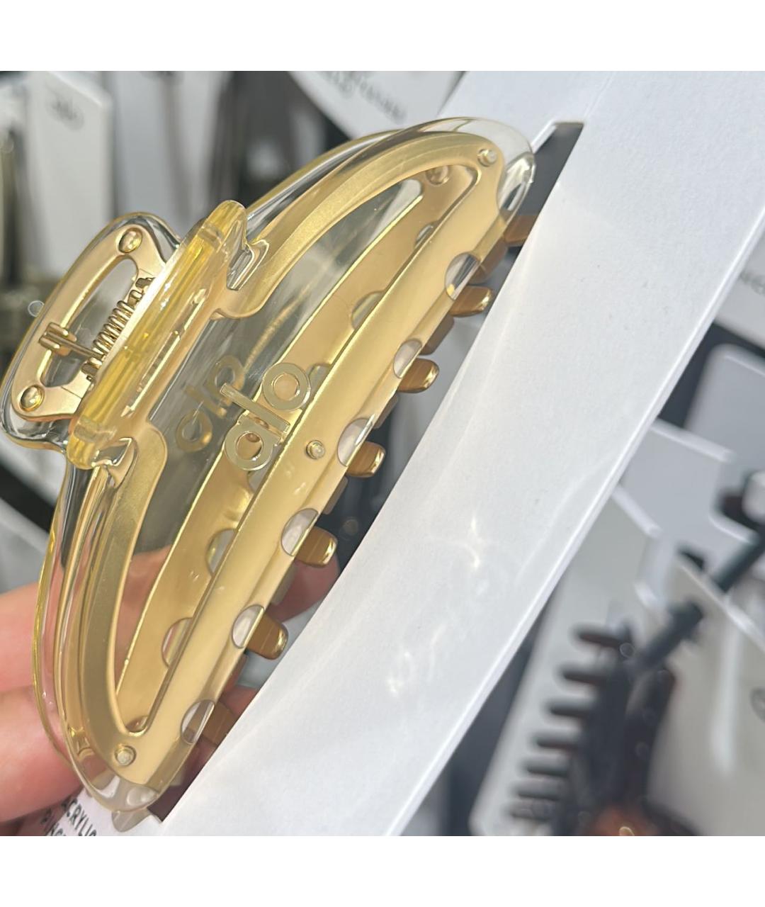 ALO YOGA Золотая заколка, фото 3