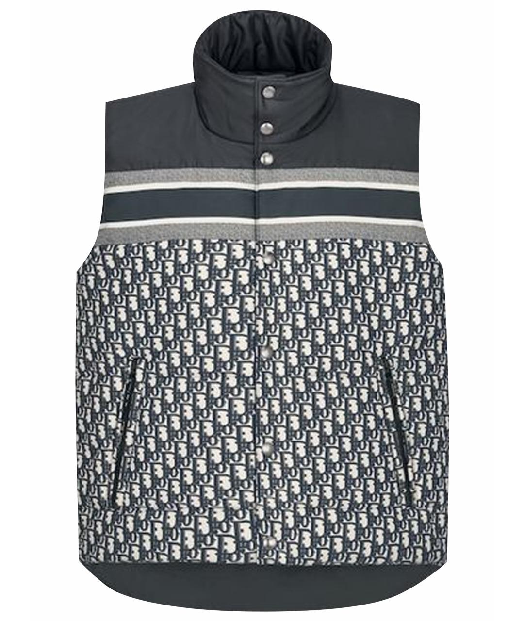 CHRISTIAN DIOR Темно-синий полиэстеровый пуховик, фото 1