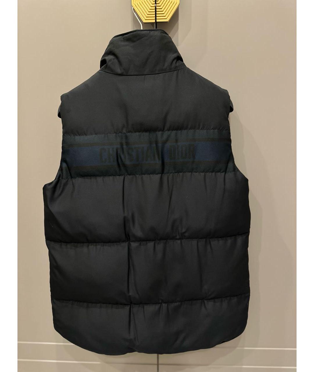 CHRISTIAN DIOR Темно-синий полиэстеровый пуховик, фото 3