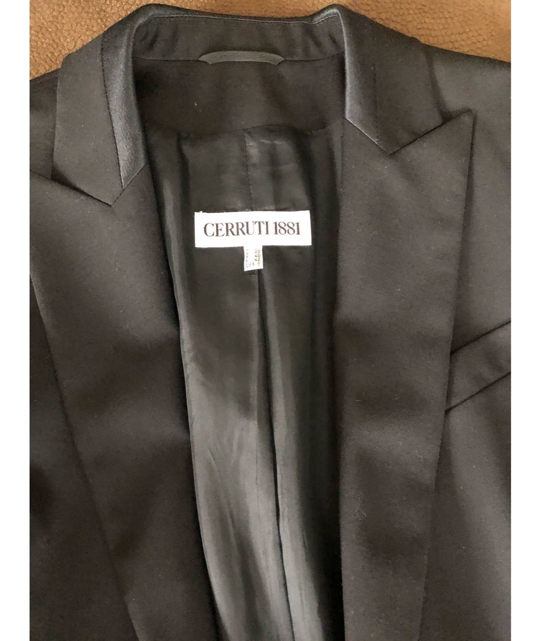 CERRUTI 1881 Черный шерстяной костюм с брюками, фото 4