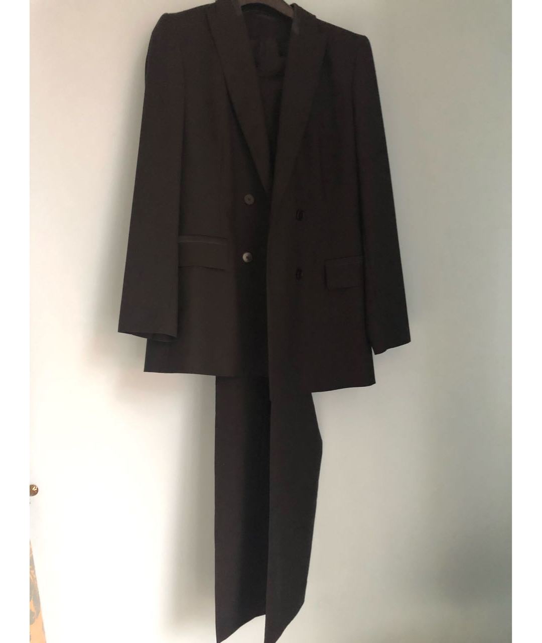CERRUTI 1881 Черный шерстяной костюм с брюками, фото 7