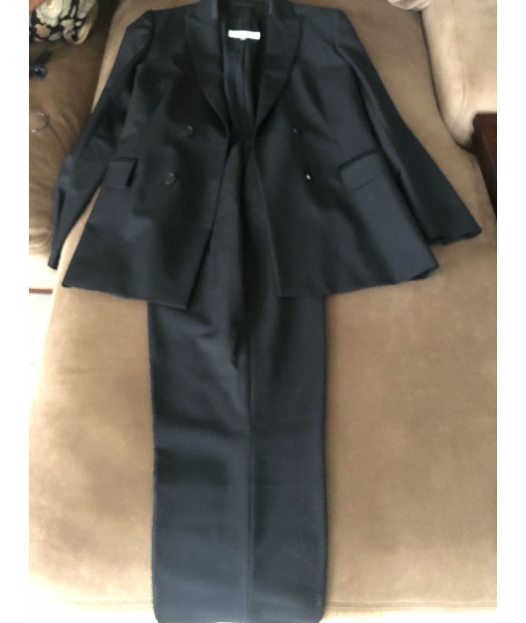 CERRUTI 1881 Черный шерстяной костюм с брюками, фото 3