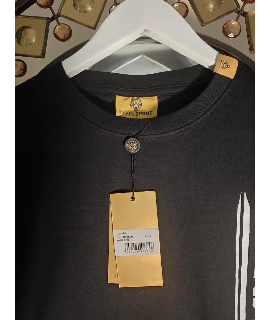PHILIPP PLEIN Черная хлопковая футболка, фото 3
