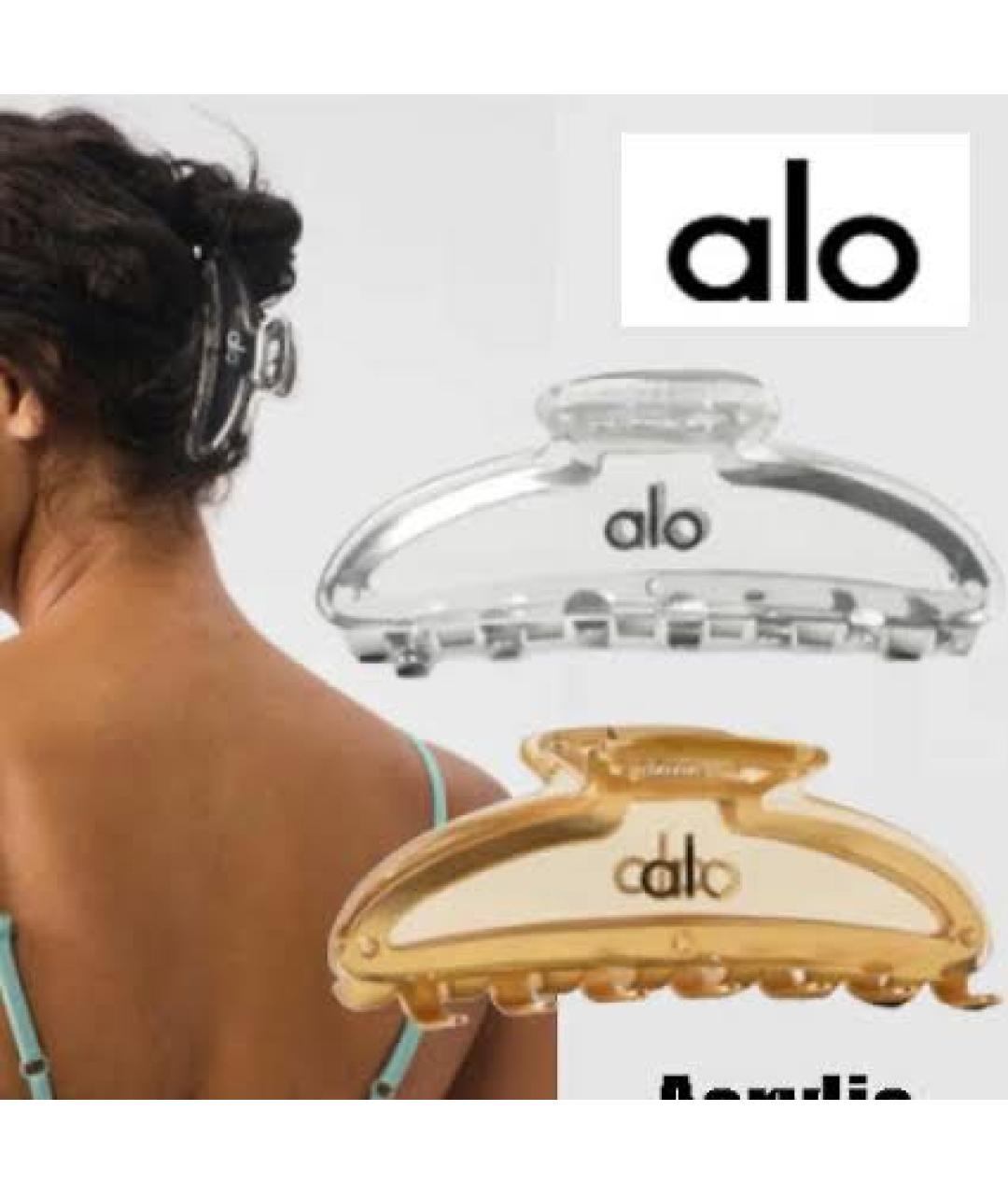 ALO YOGA Золотая заколка, фото 2
