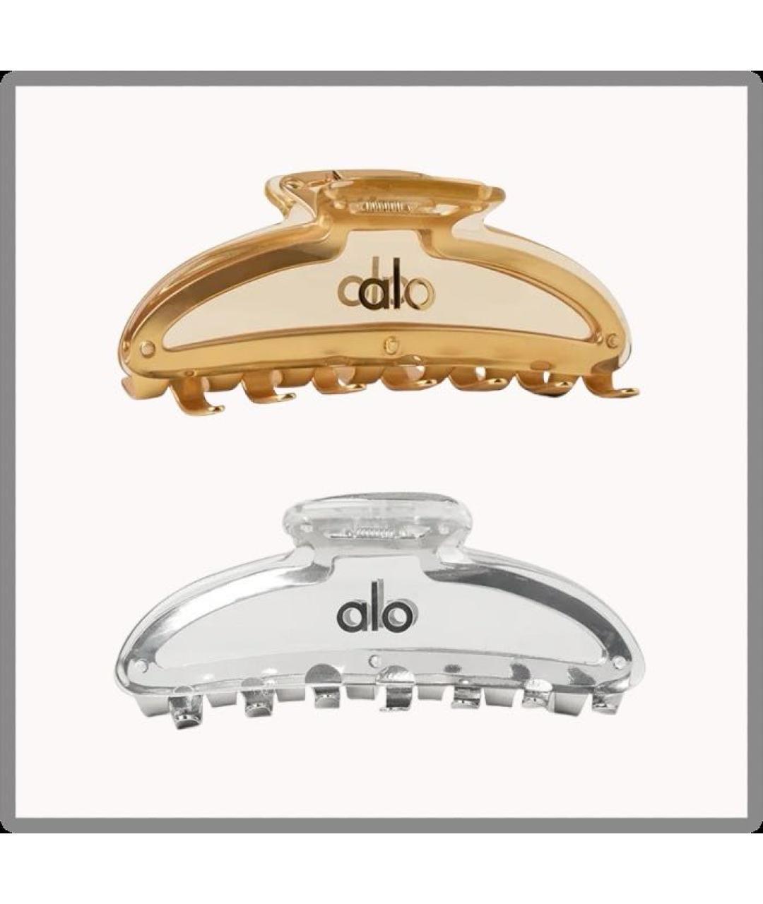 ALO YOGA Золотая заколка, фото 3