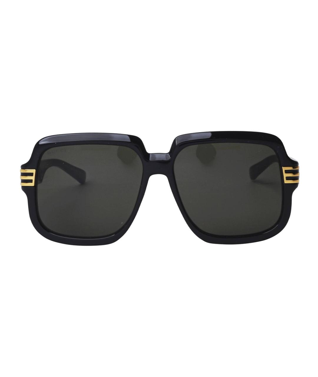 GUCCI Черные пластиковые солнцезащитные очки, фото 2