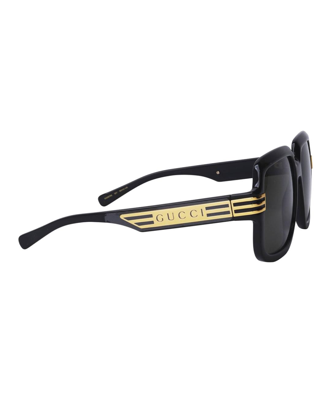 GUCCI Черные пластиковые солнцезащитные очки, фото 3