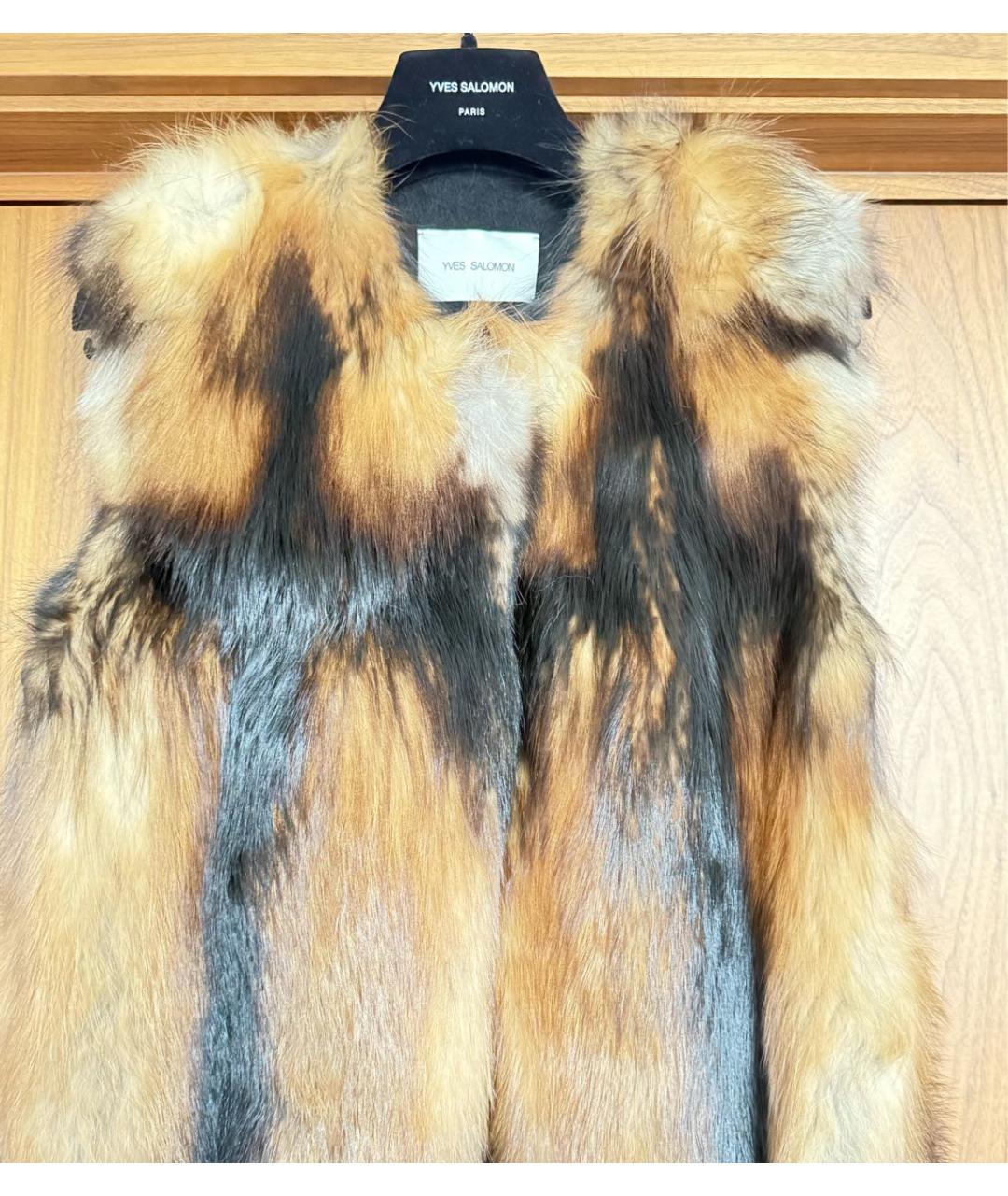 YVES SALOMON Мульти меховой жилет, фото 3