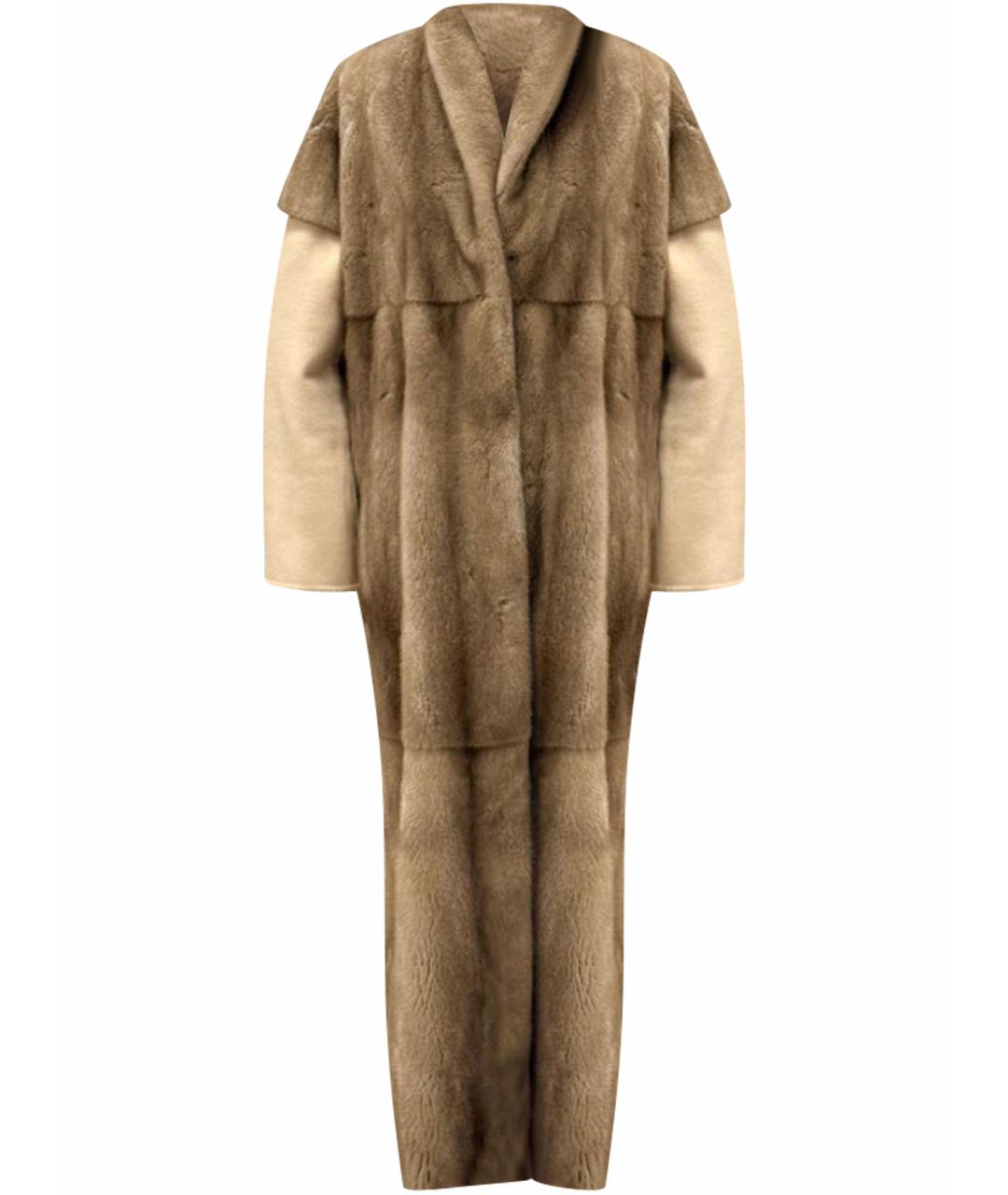 MANZONI 24 Коричневая меховая шуба, фото 1