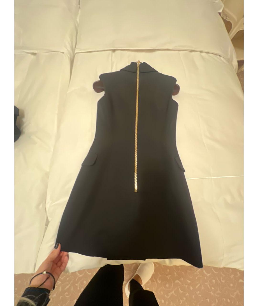 BALMAIN Черное хлопковое повседневное платье, фото 7