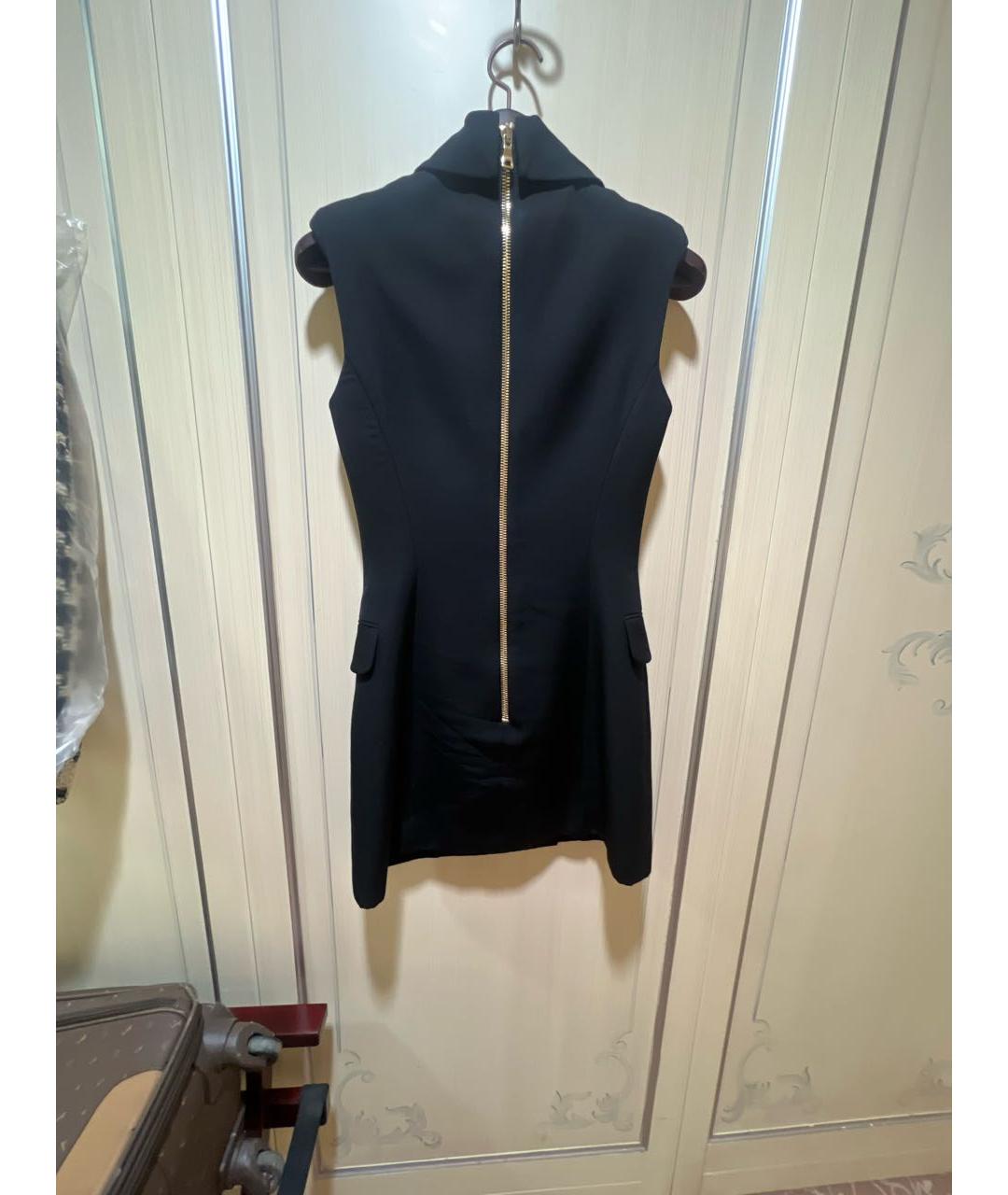 BALMAIN Черное хлопковое повседневное платье, фото 2