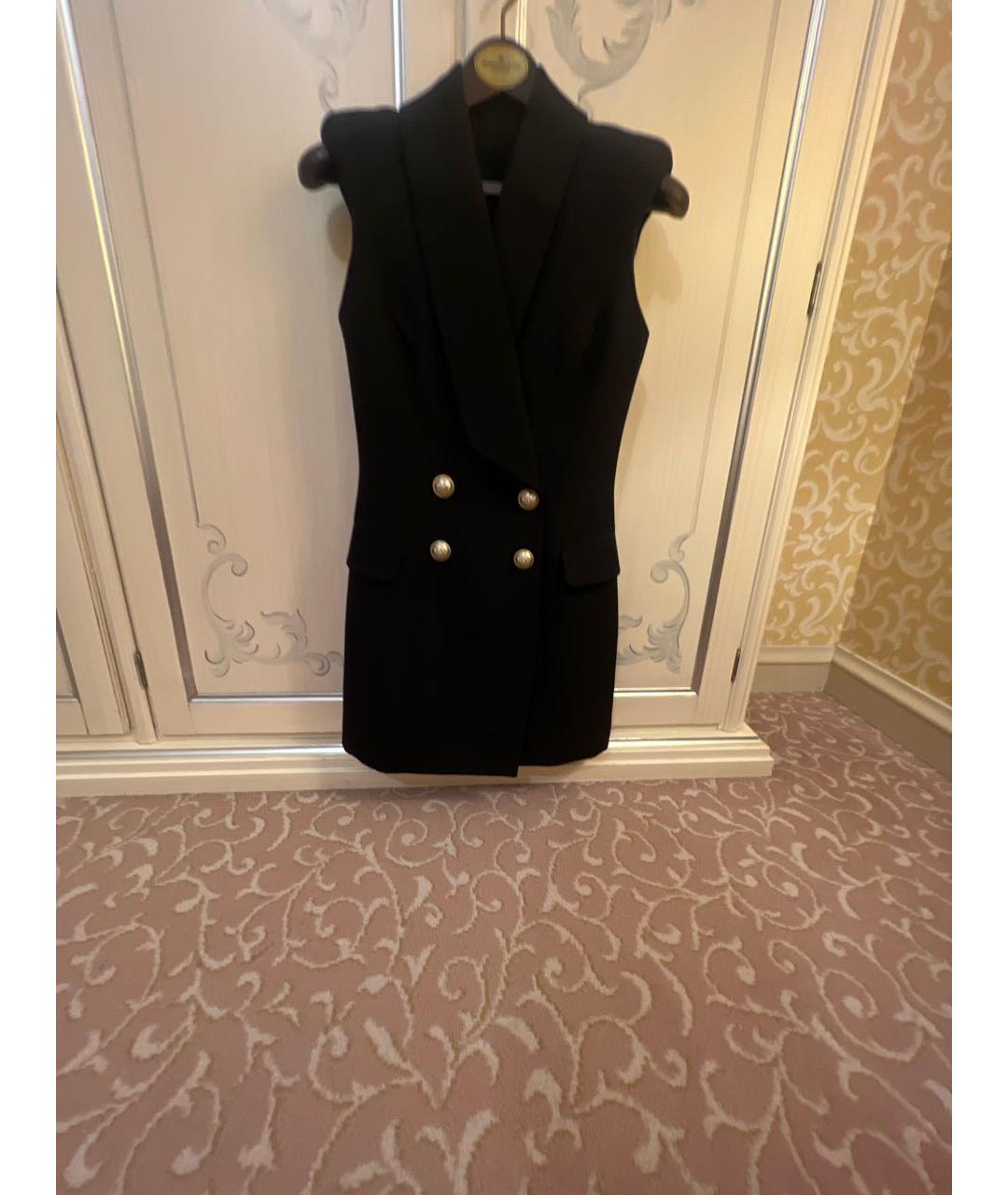 BALMAIN Черное хлопковое повседневное платье, фото 6