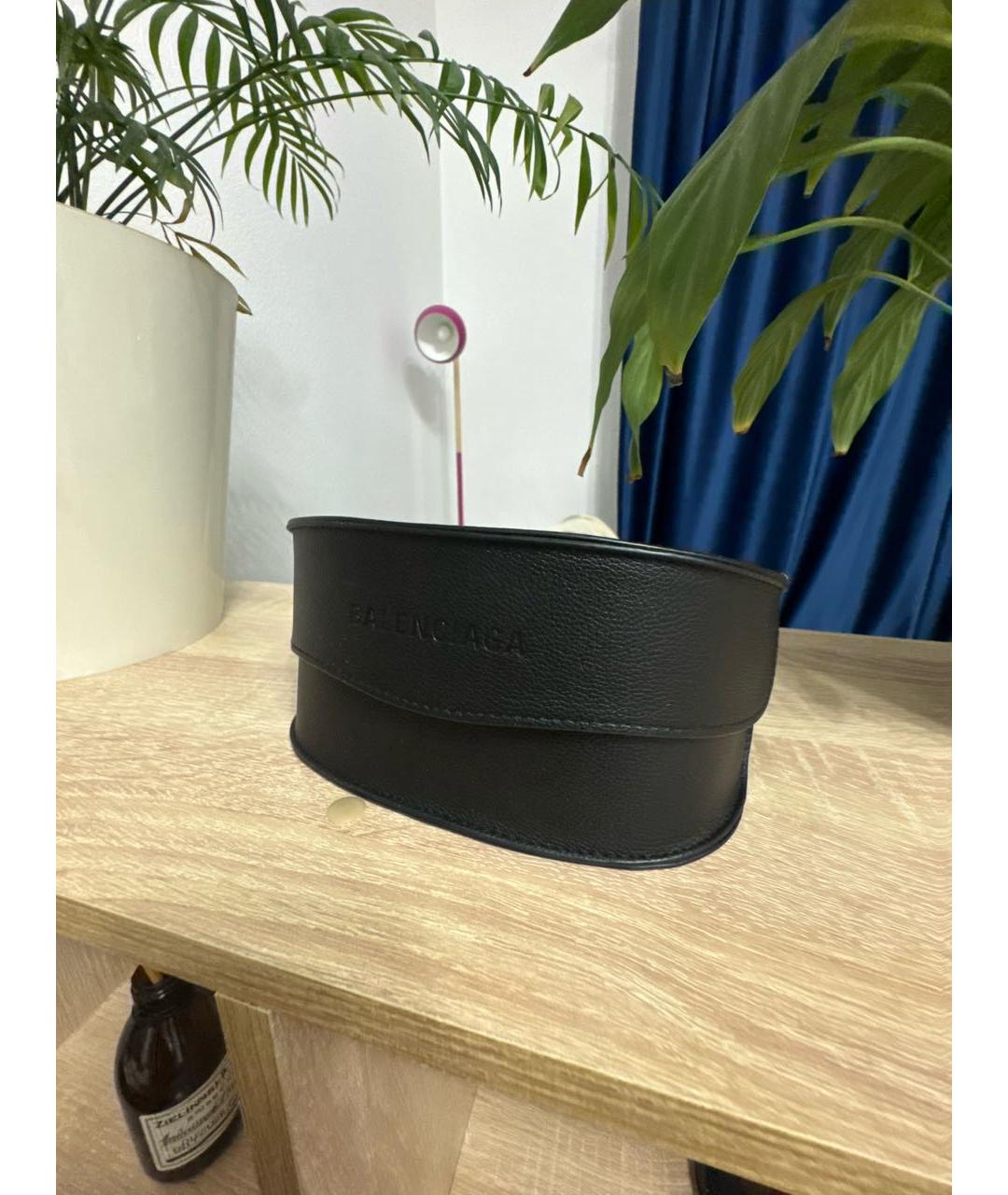 BALENCIAGA Черные пластиковые солнцезащитные очки, фото 4