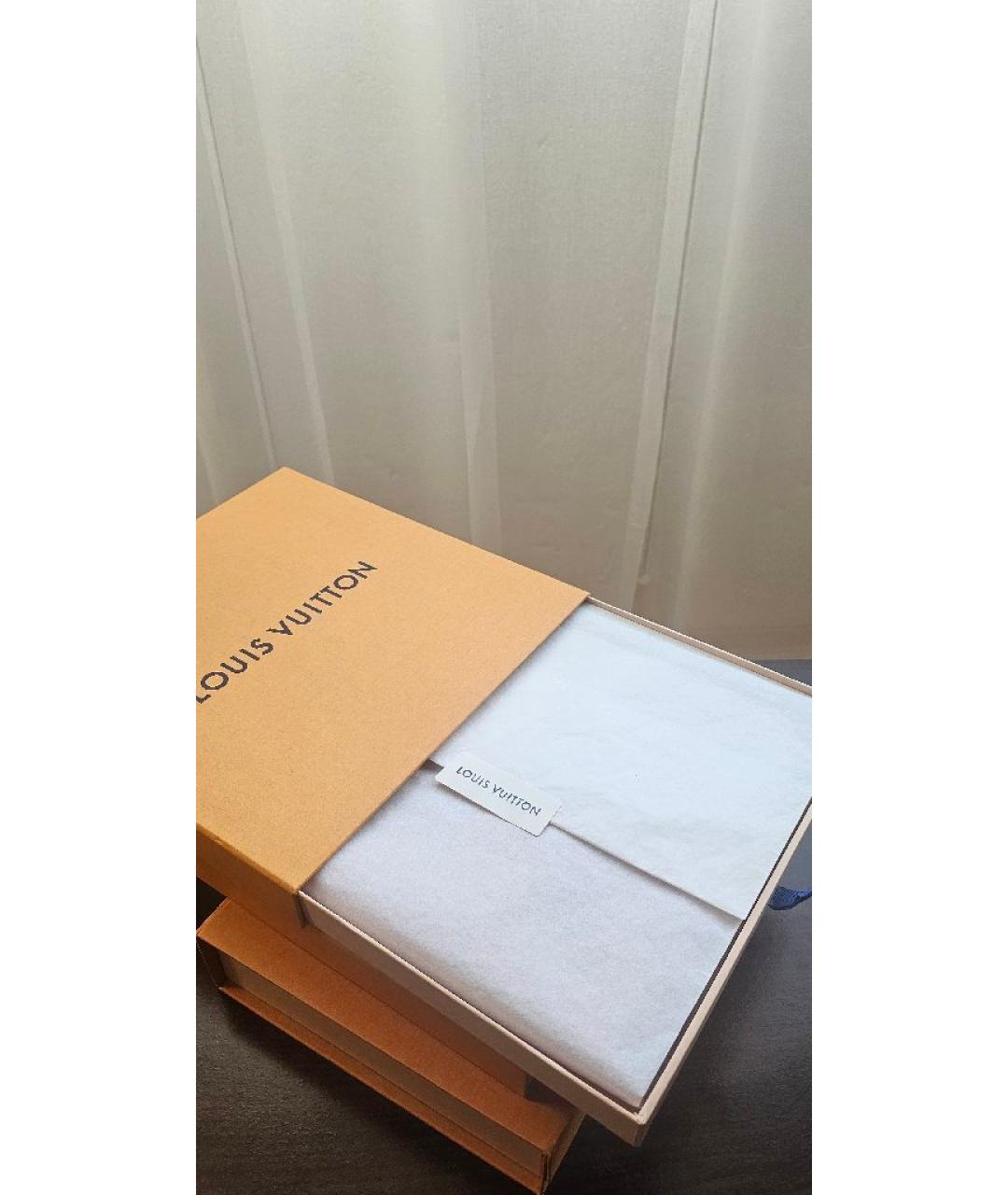 LOUIS VUITTON Красный шерстяной платок, фото 5