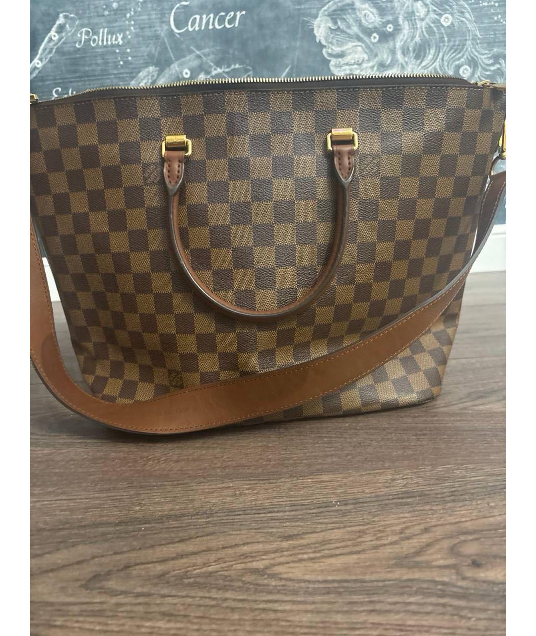 LOUIS VUITTON Коричневая сумка с короткими ручками, фото 2