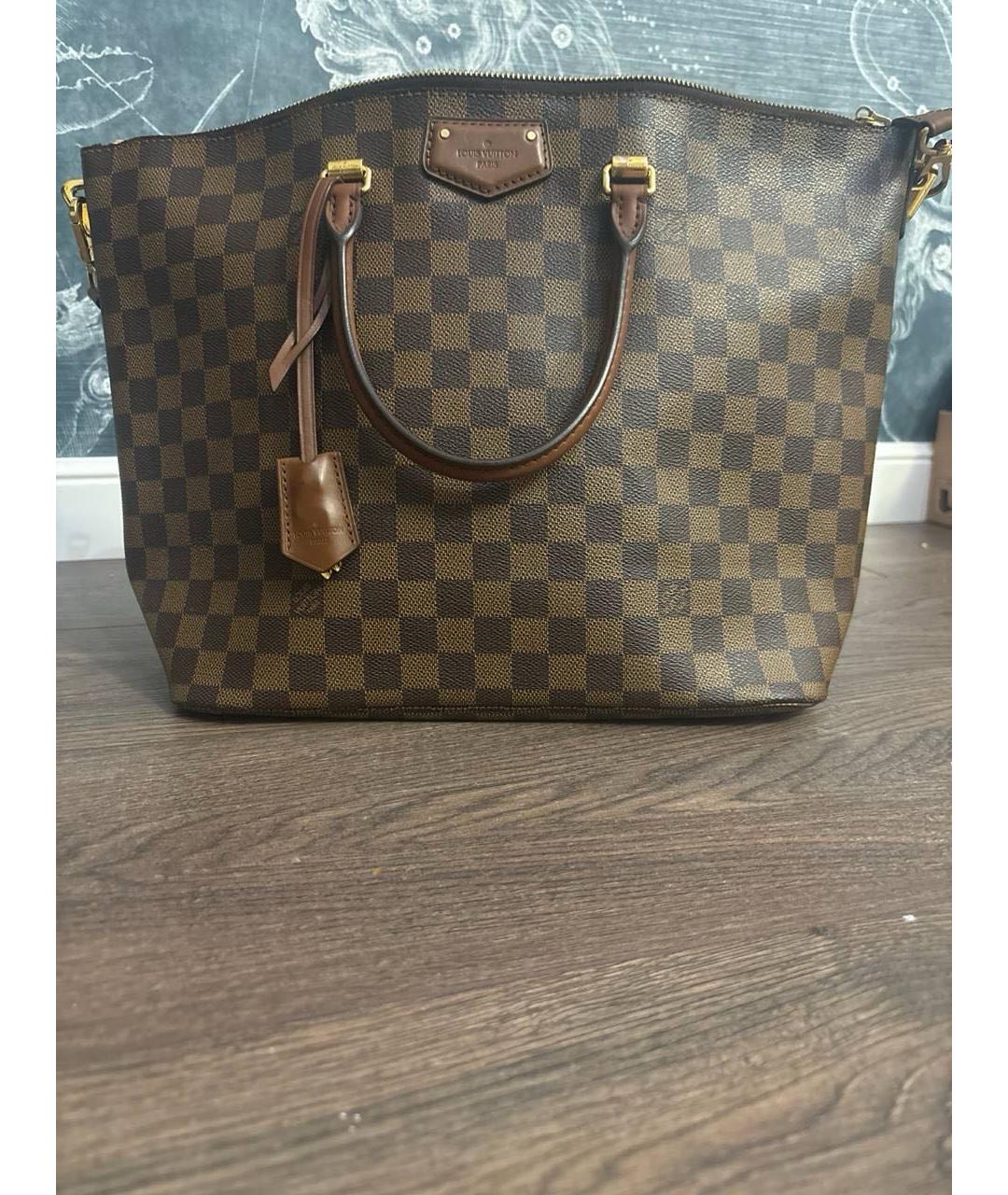 LOUIS VUITTON Коричневая сумка с короткими ручками, фото 7