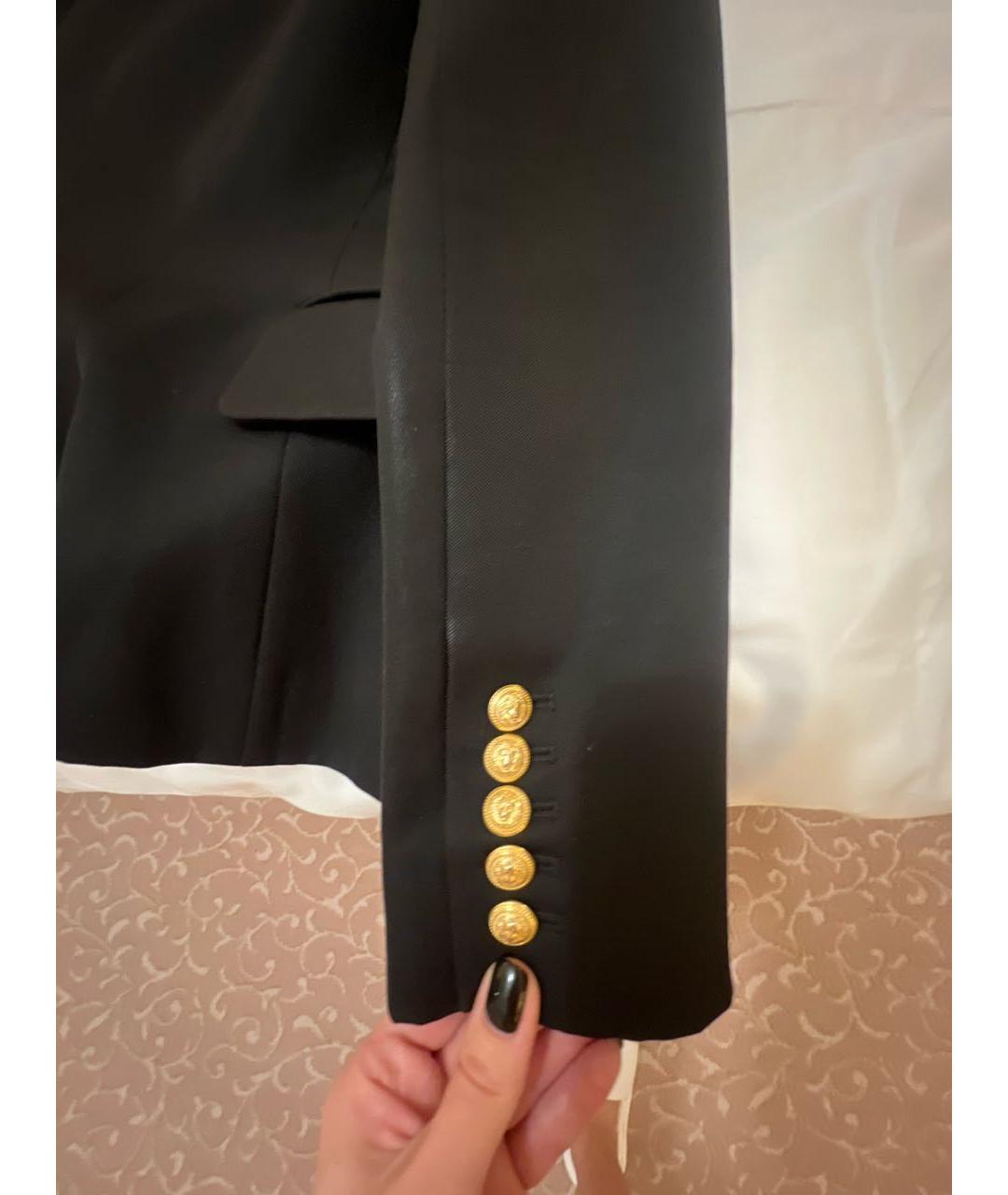 BALMAIN Черный шерстяной жакет/пиджак, фото 6