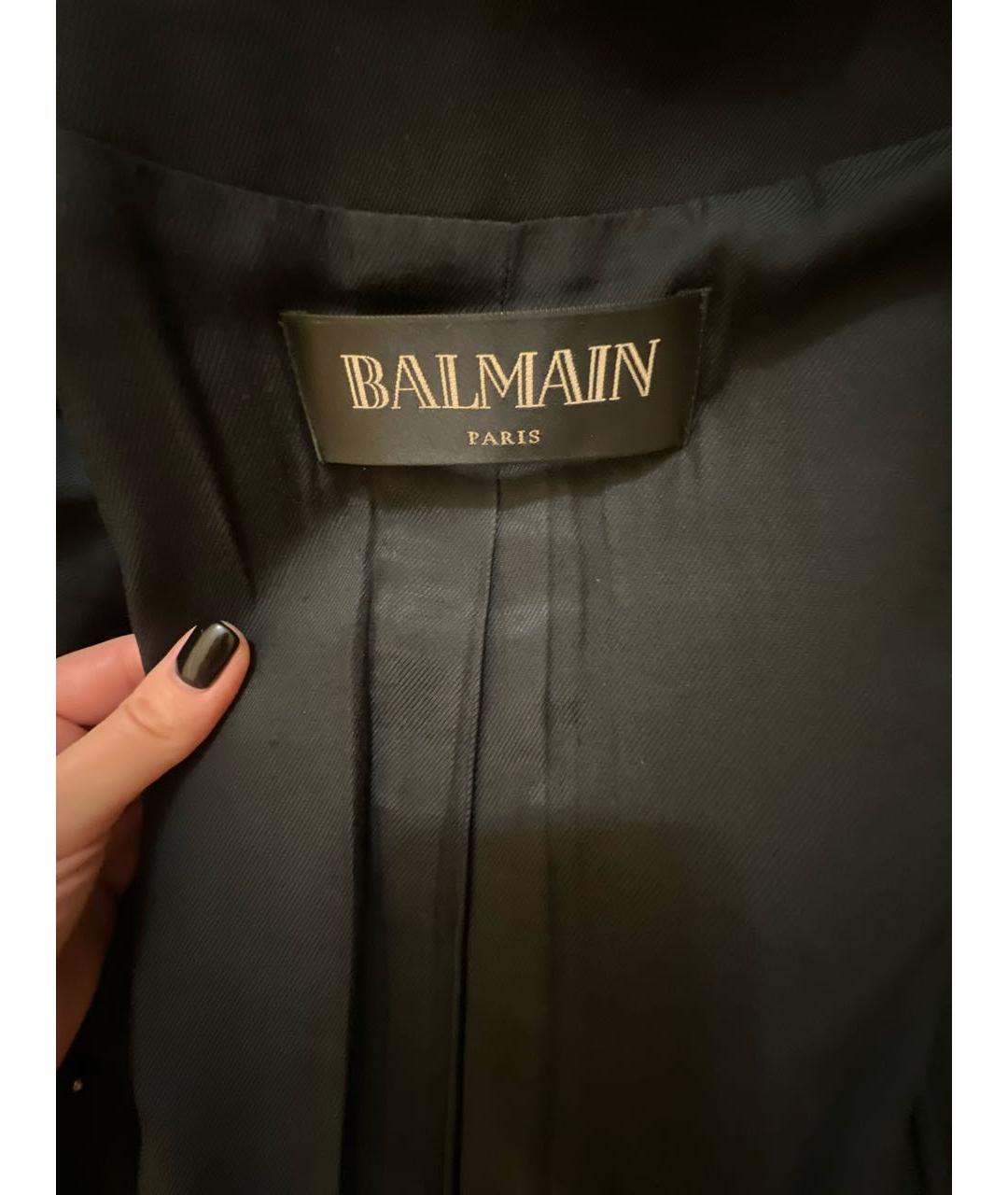 BALMAIN Черный шерстяной жакет/пиджак, фото 3