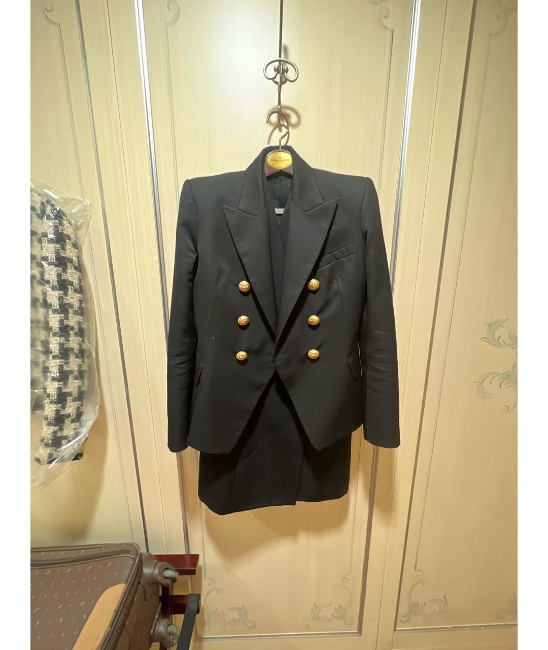 BALMAIN Черный шерстяной жакет/пиджак, фото 8