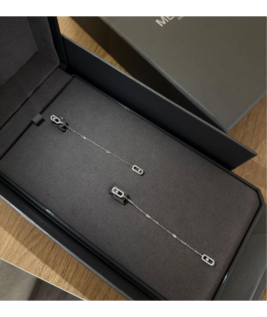 MESSIKA Серебряные серьги из белого золота, фото 3