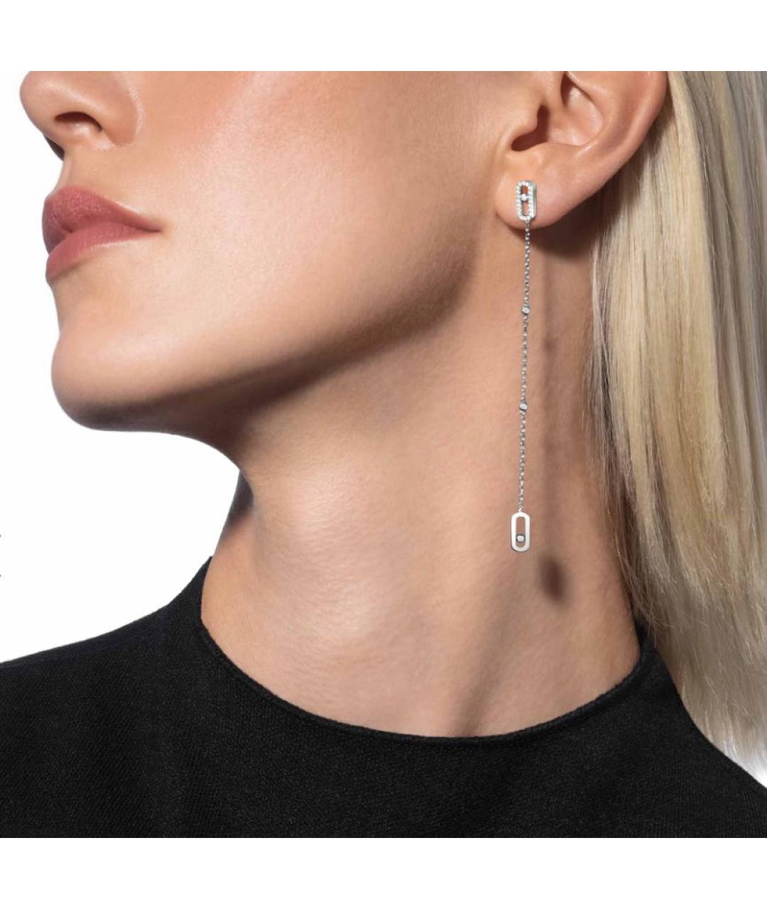 MESSIKA Серебряные серьги из белого золота, фото 2