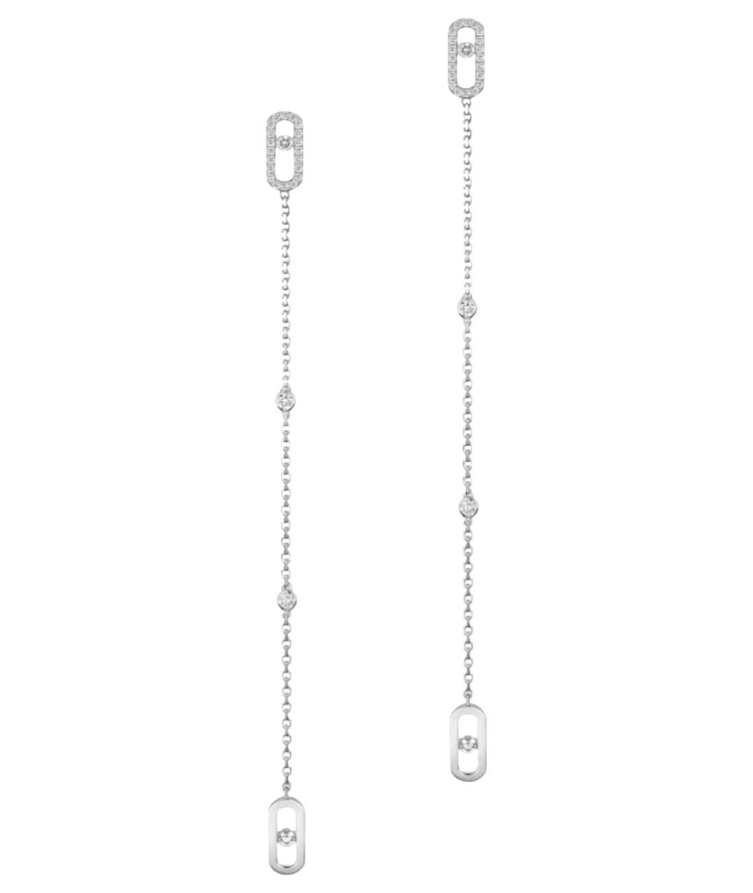 MESSIKA Серебряные серьги из белого золота, фото 1