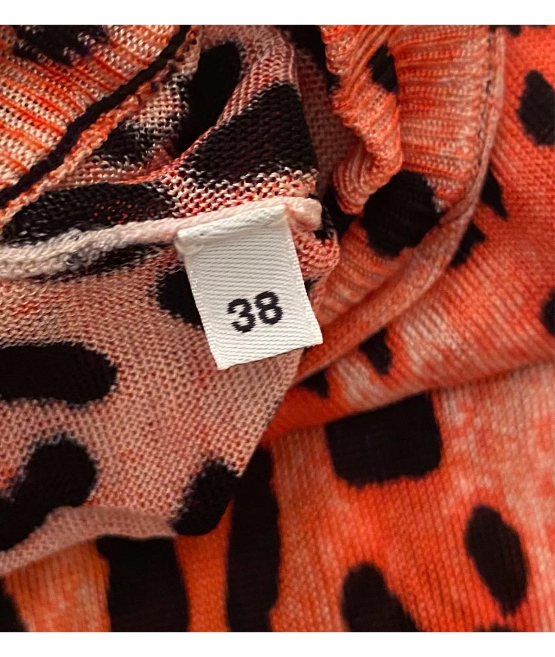 DOLCE&GABBANA Оранжевая вискозная майка, фото 3