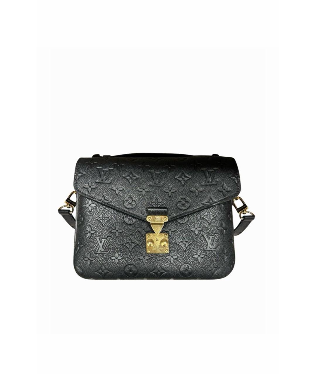 LOUIS VUITTON Черная кожаная сумка через плечо, фото 1